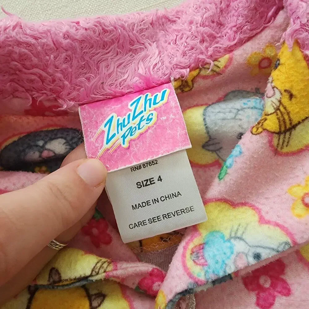 Y2k Zhu Zhu Pets PJs Set 4t